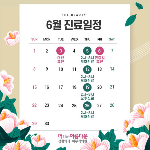 6월진료일정