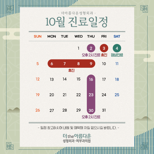 진료일정